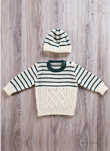 A Round-Neck Sweater