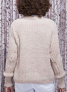 Sweater with Structured Sleeves