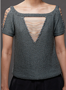 Lace-up Sleeve Sweater