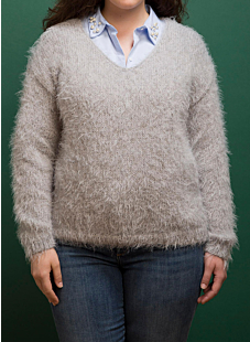 V-necked Sweater