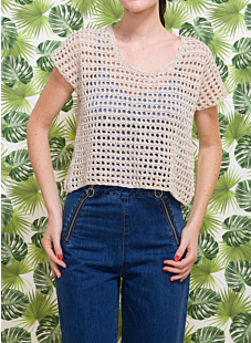 Short Openwork Sweater