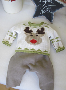 Pull Jacquard Noël bébé