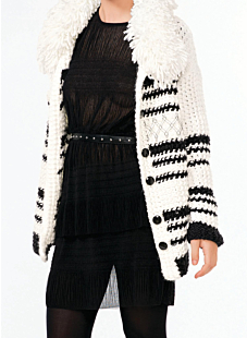 Loopy collar jacket