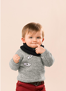 Round collar sweater