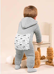 Hooded baby suit