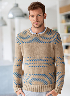 Mag. 178 #02 Round-neck jacquard sweater