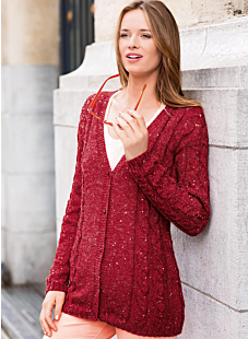Mag. 178 #12 Eyelet cable cardi