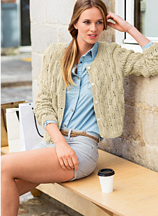 Mag. 178 #15 Round neck openwork cardi