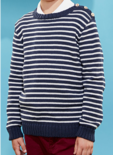 Long-Sleeve Sailor Sweater