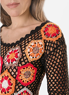 Lace crochet sweater