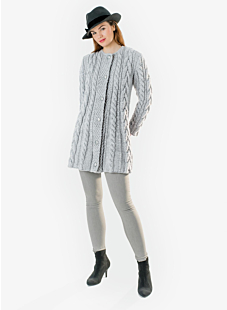 Cabled coat