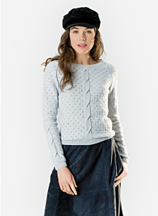 Back opening sweater
