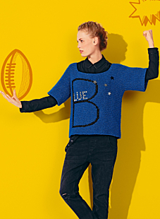 Short sleeve sweater