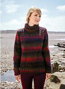 Roll neck sweater - multicolour version