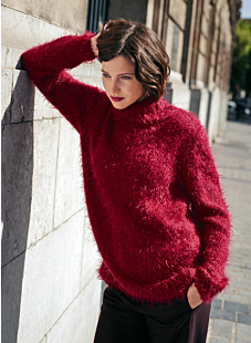 Roll neck sweater - soft & fluffy version