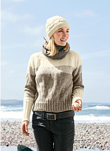 Raglan sweater - multicolour flecked version