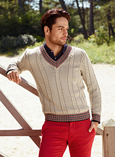 V-neck sweater