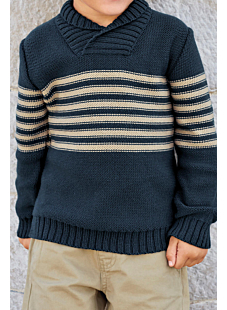 Mag. 185 - #18 Shawl collar sweater