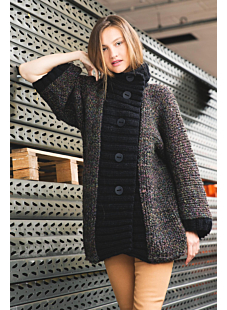 High-neck coat