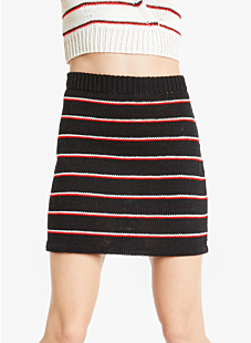 striped skirt