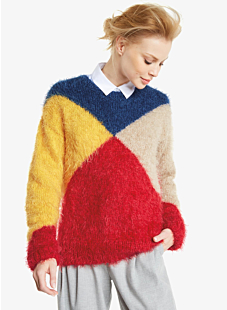 Color block sweater