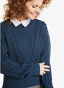Cabled sweater