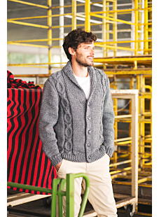 Jacket with shawl collar