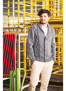 Jacket with shawl collar