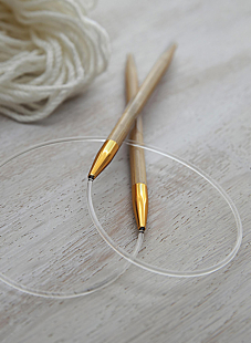 Circular needles, bamboo, 80 cm