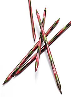 Double point needles (5-Pack), birch, 20 cm