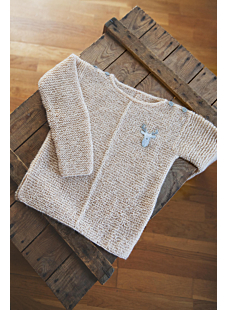Garter stitch sweater
