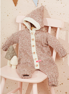 Hooded baby jumpsuit