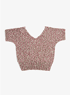 sweater with front and back v-neck