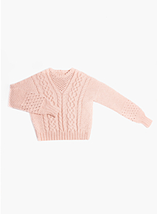 Lacework & cable sweater