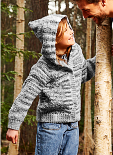 Hooded yoke jacket