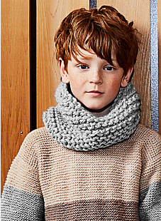 Chunky garter stitch snood
