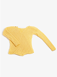 V neck lace sweater