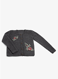Round neck cardigan