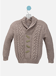 Sweater with shawl collar