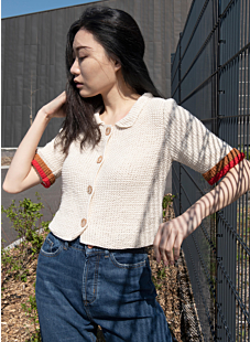 Cardigan with Peter Pan Collar