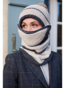 Hat, snood and face mask set
