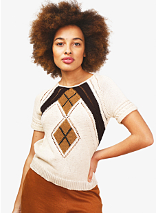 Lacy cabled summer sweater