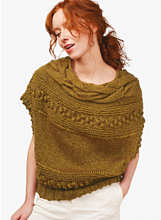 Cabled sleeveless sweater