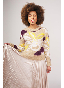 Sweater with Intarsia motif