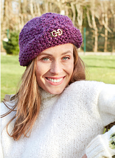 Beret style beanie