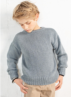 Round collar sweater