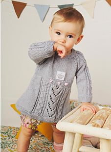 Lace & cable dress