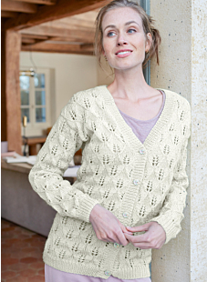 V neck lace cardigan