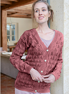 V neck lace cardigan