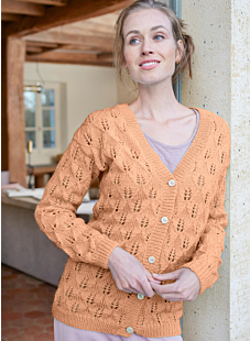 V neck lace cardigan